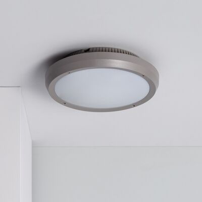 Ledkia Circular Outdoor Ceiling Light Ø300 mm IP65 Curio Gray Gray