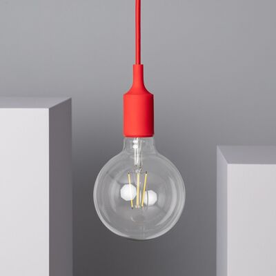 Ledkia Pack Hanging Lamp Rubik (10 un) Red