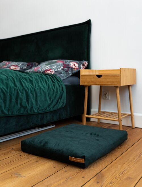 Mattress "Soft" for a dog and a cat- recycled - dark green