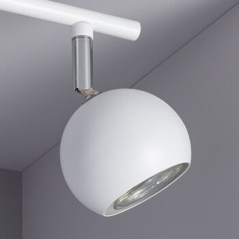 Ledkia Plafonnier Orientable Aluminium 2 Spots Ates Blanc 6