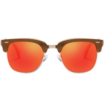 Lunettes de Soleil en Bois - Clubmaster Sunset