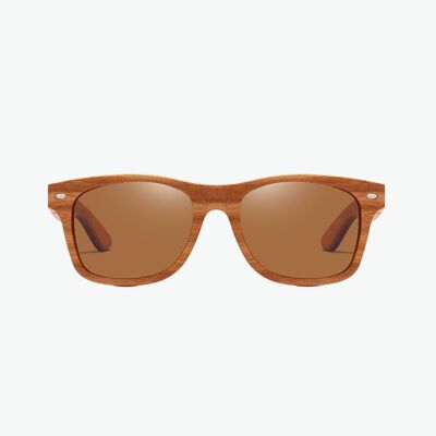 Lunettes de Soleil en Bois - Wayfarer Chocolate