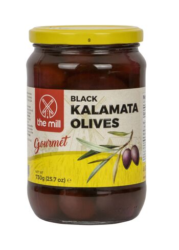 The Mill Gourmet Olives Noires Kalamata Pot de 730g 1