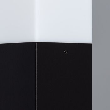 Ledkia Balise Extérieure Pied Surface 74cm avec Détecteur de Mouvement Augusta Noir Noir 4