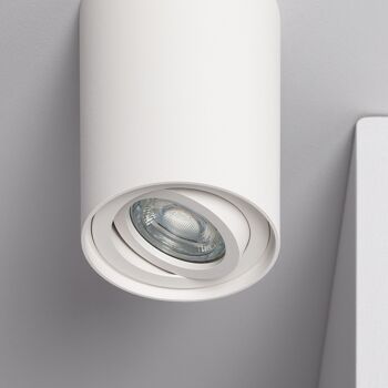 Ledkia Plafonnier Aluminium Quartz Blanc Blanc 5