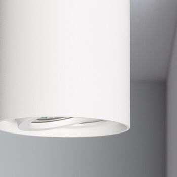 Ledkia Plafonnier Aluminium Quartz Blanc Blanc 6