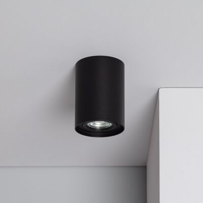 Ledkia Aplique de Techo Aluminio Cuarzo Negro Negro