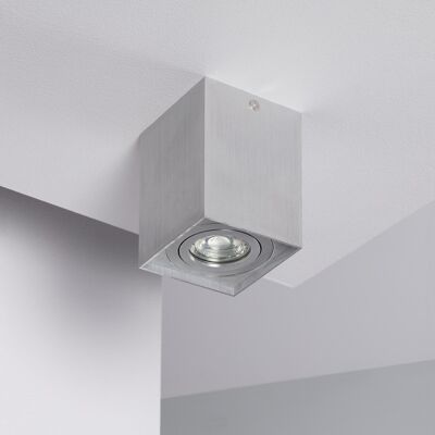 Ledkia Ceiling Lamp Aluminum Jaspe Silver Silver