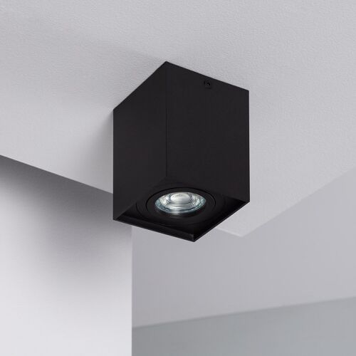 Ledkia Aplique de Techo Aluminio Jaspe Negro Negro