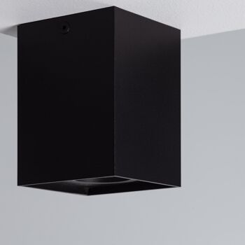 Ledkia Plafonnier Aluminium Jaspe Noir Noir 8