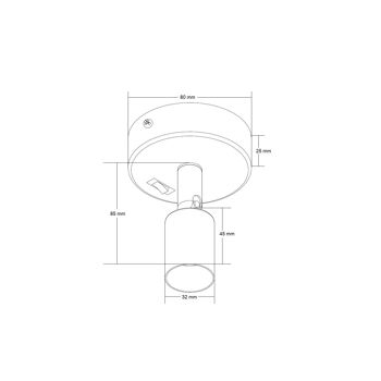 Ledkia Applique Aluminium Ajustable avec Interrupteur 1 Spot Oasis Blanc Blanc 2