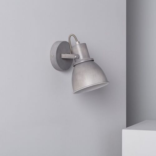 Ledkia Lámpara de Pared Aluminio Orientable 1 Foco Emery Gris