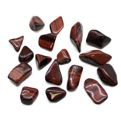 TbmM-58 - Pack of 24 Tumble Stones - Red Tiger Eye - Sold in 24x unit/s per outer