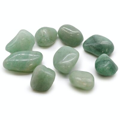 TBXL-02 - XL Tumble Stones - Aventurine - Sold in 18x unit/s per outer