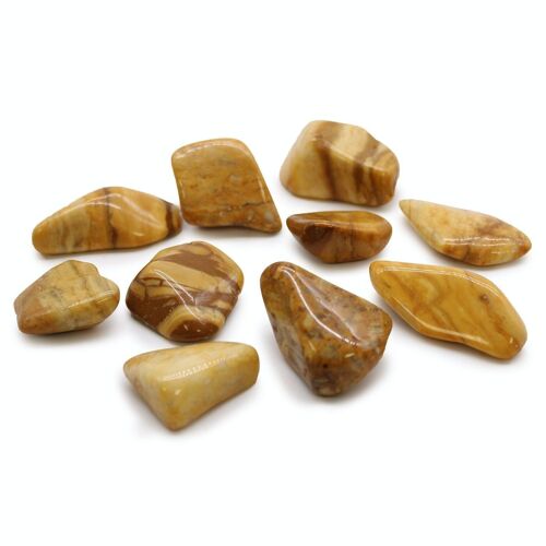 TBXL-06 - XL Tumble Stones - Jasper - Yellow - Sold in 18x unit/s per outer