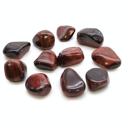 TBXL-58 - XL Tumble Stones - Red Tiger Eye - Sold in 18x unit/s per outer