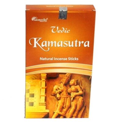 vedic-05c - Vedic -Incense Sticks - Kamasutra (Full Carton - 25 boxes of 12) - Sold in 300x unit/s per outer