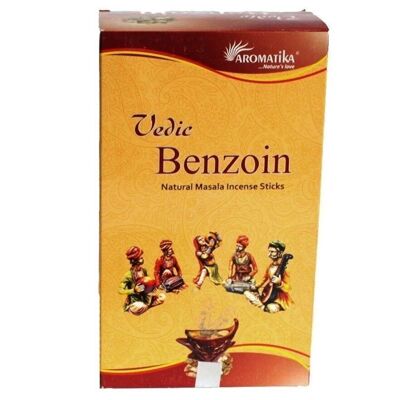 vedic-08c - Vedic -Incense Sticks - Benzoin (Full Carton - 25 boxes of 12) - Sold in 300x unit/s per outer