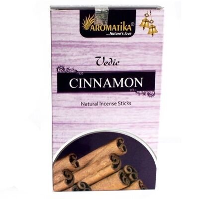 vedic-12c - Vedic -Incense Sticks - Cinnamon (Full Carton - 25 boxes of 12) - Sold in 300x unit/s per outer