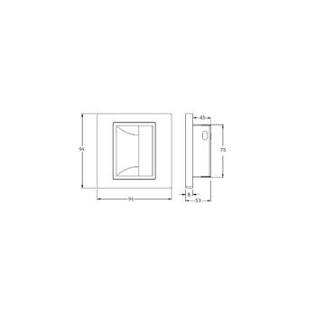 Balise murale LED Ledkia 1.Encastré 5 W avec capteur PIR et crépusculaire Blanc écorce Blanc chaud 3000K 8