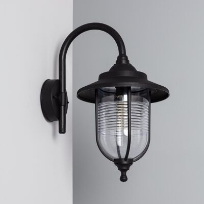 Ledkia Lámpara de Pared Exterior Berna Negro