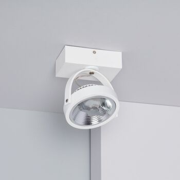 Spot LED de Surface Adressable Ledkia 15W CREE AR111 Intensité Variable Blanc Blanc Froid 5500K 1
