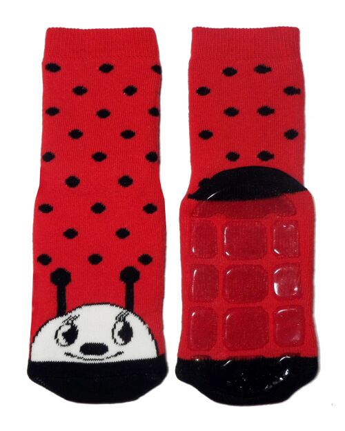 Non-slip socks for children >>Ladybug<<