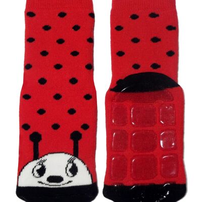 Non-slip socks for children >>Ladybug<<