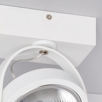 Ledkia Spot LED CREE 15W AR111 Dimmable Surface Adressable Blanc Neutre 4000K 5