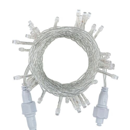 Ledkia Guirnalda Cable LED Transparente Azul