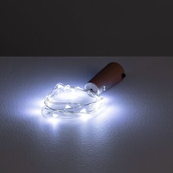 Ledkia Guirlande Fil LED pour Bouteille Blanc 3