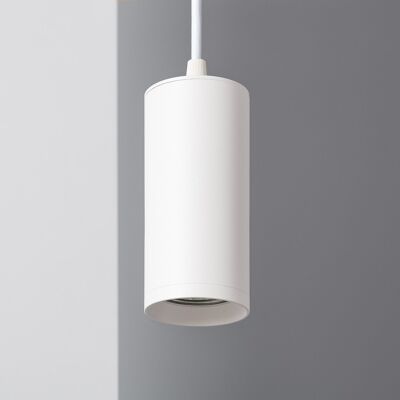 Ledkia Lámpara Colgante de Metal Cuarzo Blanco