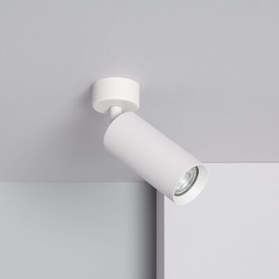 Ledkia Spotlight Aluminum Lampholder for GU10 Bulbs White Quartz