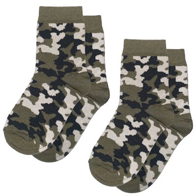 Calzini per bambini confezione da 2 >>Militare<<