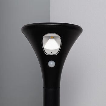 Ledkia Gyrophare Solaire Extérieur LED avec Pied sur Piquet 60cm avec Détecteur de Mouvement Blanc Chaud 2700K - 3200K 5