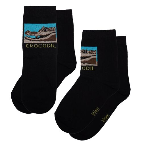 Socks for children pack of 2 >>Crocodile<<