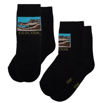 Socken für Kinder 2er Pack >>Krokodil<<