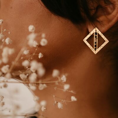 Satinka Square Earrings