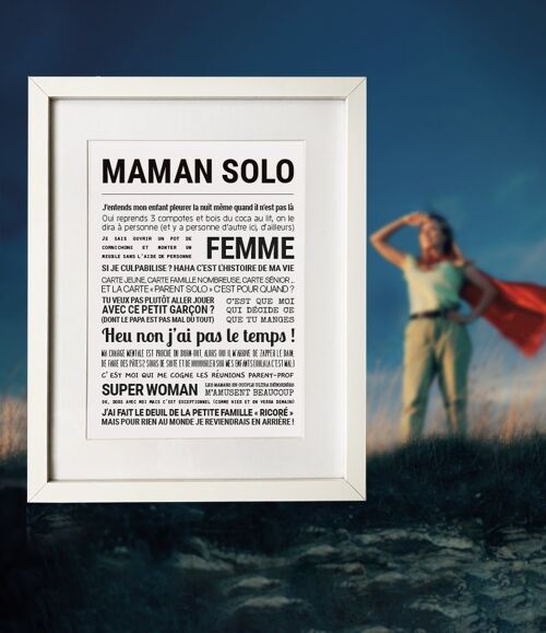 Affiche "MAMAN SOLO"