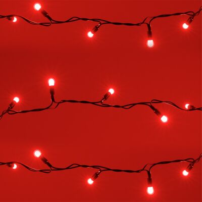 Ledkia Garland Transparentes LED-Kabel 3m Rot