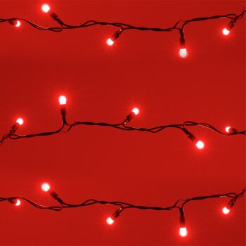 Ledkia Garland Câble LED Transparent 3m Rouge 1