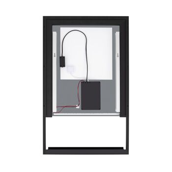 Ledkia Miroir Salle de Bain avec Lumière LED Anti-Buée Touch Madeira Blanc Froid 6000K - 6500K 4