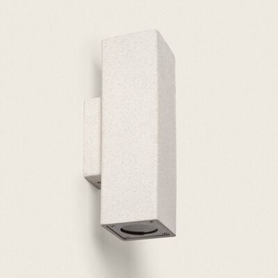 Ledkia Outdoor Wall Light Cement Double Sided Lighting Banjar Square White