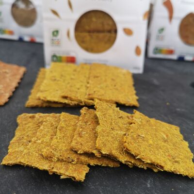 Crackers apéritif "P'tit Curry" aux drêches de brasserie [100g]