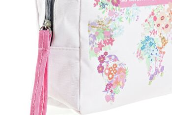 TROUSSE DE TOILETTE NYLON 15X6X12 MARGUERITES 2 ASSORTIMENTS. BO200418 2