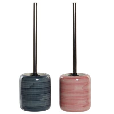 SUPPORT TOILETTE GRÈS ACIER 11.5X11.5X39.5 2 ASSORTIS. LB181710