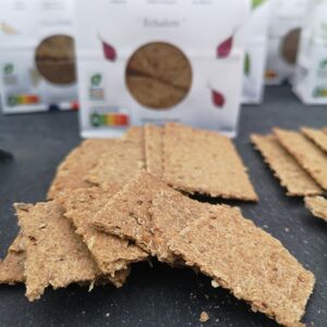 Crackers apéritif "Échalote" aux drêches de brasserie [100g]