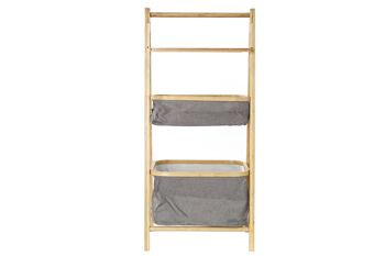 ETAGERE BAMBOU POLYESTER 45X32X98 GRIS PB186046 5