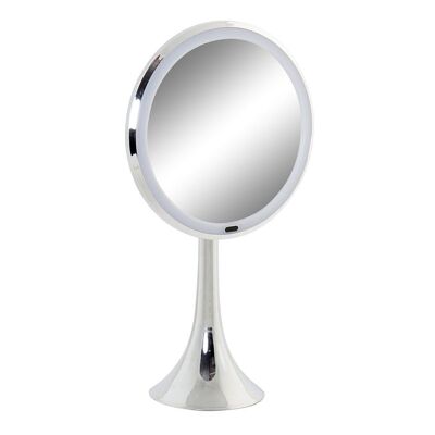 METAL LED MIRROR 20X11X37 5X SILVER PB187758