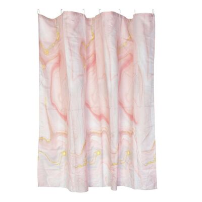 POLYESTER CURTAIN 180X180 PEACH PB191019